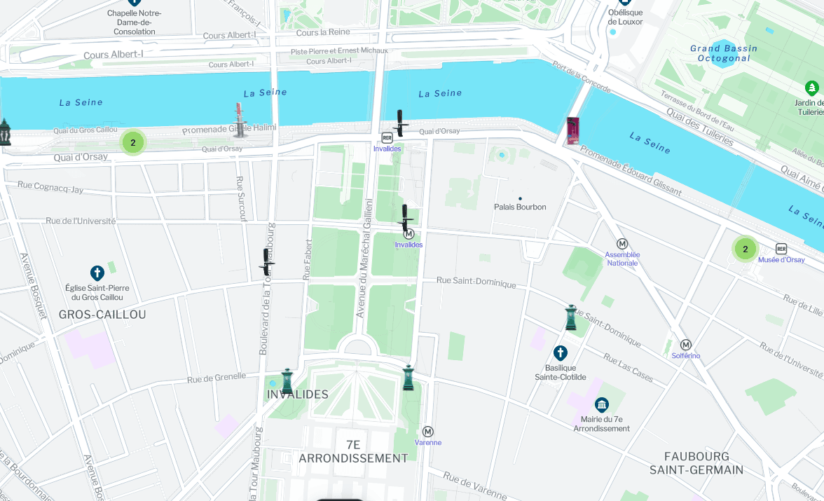 Markers personnalisés pour chaque type de fontaine dans Fountain Finder