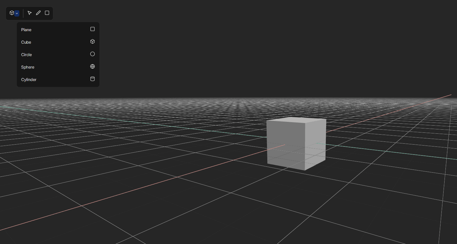 Fonctionnalité création de formes du projet G3D